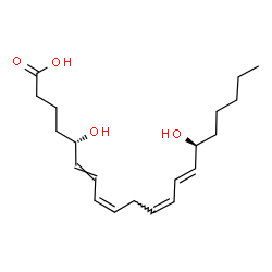 ChemSpider 2D Image | (5S,8Z,11Z,13E,15S)-5,15-Dihydroxy-6,8,11,13-icosatetraenoic acid | C20H32O4