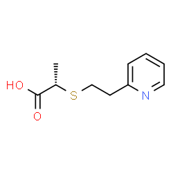 ChemSpider 2D Image | (2S)-2-{[2-(2-Pyridinyl)ethyl]sulfanyl}propanoic acid | C10H13NO2S