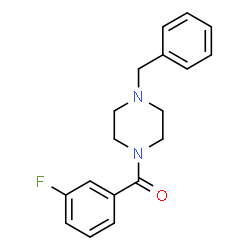 ChemSpider 2D Image | (4-Benzyl-1-piperazinyl)(3-fluorophenyl)methanone | C18H19FN2O