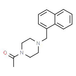 ChemSpider 2D Image | 1-[4-(1-Naphthylmethyl)-1-piperazinyl]ethanone | C17H20N2O