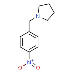 ChemSpider 2D Image | 1-(4-Nitrobenzyl)pyrrolidine | C11H14N2O2