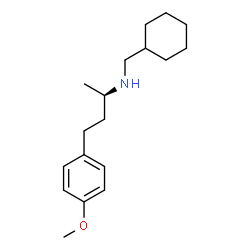 ChemSpider 2D Image | (2R)-N-(Cyclohexylmethyl)-4-(4-methoxyphenyl)-2-butanamine | C18H29NO