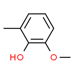 ChemSpider 2D Image | 2-Methoxy-6-methylphenol | C8H10O2