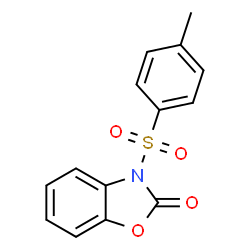ChemSpider 2D Image | 3-(4-methylphenyl)sulfonyl-1,3-benzoxazol-2-one | C14H11NO4S