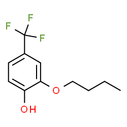 ChemSpider 2D Image | 2-Butoxy-4-(trifluoromethyl)phenol | C11H13F3O2