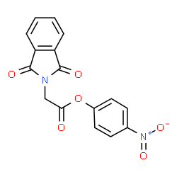 ChemSpider 2D Image | 4-nitrophenyl phthalimidoacetate | C16H10N2O6
