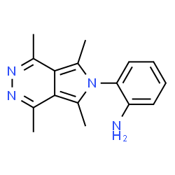 ChemSpider 2D Image | 2-(1,4,5,7-tetramethyl-6-pyrrolo[3,4-d]pyridazinyl)aniline | C16H18N4