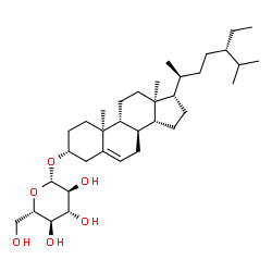 ChemSpider 2D Image | (3alpha,8alpha,9beta,10alpha,13alpha,14beta,17alpha,20S,24S)-Stigmast-5-en-3-yl beta-L-glucopyranoside | C35H60O6