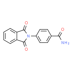 ChemSpider 2D Image | 4-(1,3-Dioxo-1,3-dihydro-2H-isoindol-2-yl)benzamide | C15H10N2O3