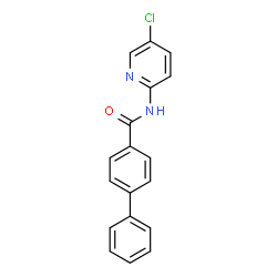 ChemSpider 2D Image | N-(5-Chloro-2-pyridinyl)-4-biphenylcarboxamide | C18H13ClN2O