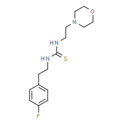 ChemSpider 2D Image | 1-[2-(4-Fluorophenyl)ethyl]-3-[2-(4-morpholinyl)ethyl]thiourea | C15H22FN3OS