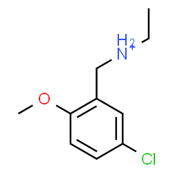 ChemSpider 2D Image | N-(5-Chloro-2-methoxybenzyl)ethanaminium | C10H15ClNO
