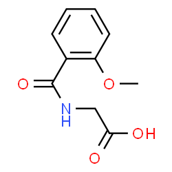 ChemSpider 2D Image | N-(2-Methoxybenzoyl)glycine | C10H11NO4