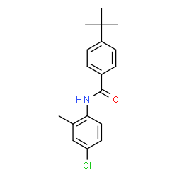 ChemSpider 2D Image | 4-tert-butyl-N-(4-chloro-2-methylphenyl)benzamide | C18H20ClNO