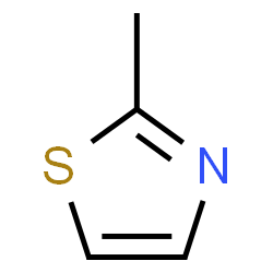 ChemSpider 2D Image | 2-Methyl thiazole | C4H5NS