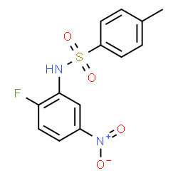 ChemSpider 2D Image | N-(2-Fluoro-5-nitrophenyl)-4-methylbenzenesulfonamide | C13H11FN2O4S
