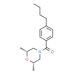 ChemSpider 2D Image | (4-Butylphenyl)[(2R,6S)-2,6-dimethyl-4-morpholinyl]methanone | C17H25NO2