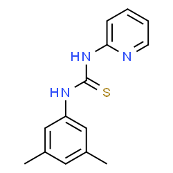 ChemSpider 2D Image | 1-(3,5-Dimethylphenyl)-3-(2-pyridinyl)thiourea | C14H15N3S