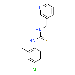 ChemSpider 2D Image | 1-(4-Chloro-2-methylphenyl)-3-(3-pyridinylmethyl)thiourea | C14H14ClN3S