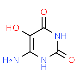 ChemSpider 2D Image | 6-Aminopyrimidine-2,4,5-triol | C4H5N3O3