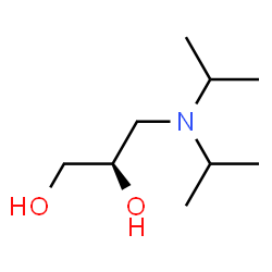 ChemSpider 2D Image | (2R)-3-(Diisopropylamino)-1,2-propanediol | C9H21NO2