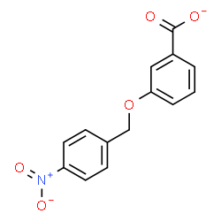 ChemSpider 2D Image | 3-[(4-Nitrobenzyl)oxy]benzoate | C14H10NO5