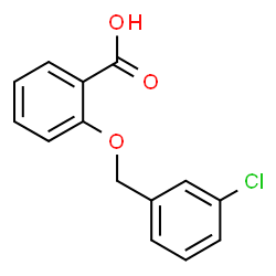 ChemSpider 2D Image | 2-[(3-Chlorobenzyl)oxy]benzoic acid | C14H11ClO3