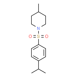 ChemSpider 2D Image | 1-[(4-Isopropylphenyl)sulfonyl]-4-methylpiperidine | C15H23NO2S