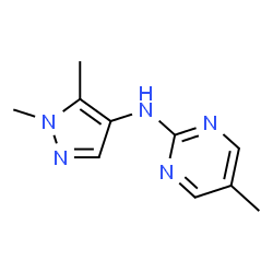 ChemSpider 2D Image | N-(1,5-Dimethyl-1H-pyrazol-4-yl)-5-methyl-2-pyrimidinamine | C10H13N5