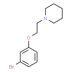 ChemSpider 2D Image | 1-[2-(3-Bromophenoxy)ethyl]piperidine | C13H18BrNO