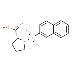 ChemSpider 2D Image | 1-(2-Naphthylsulfonyl)-D-proline | C15H15NO4S