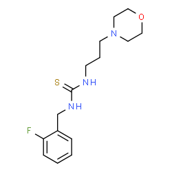 ChemSpider 2D Image | 1-(2-Fluorobenzyl)-3-[3-(4-morpholinyl)propyl]thiourea | C15H22FN3OS