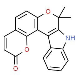 ChemSpider 2D Image | 8,8-Dimethyl-8,9-dihydro-1,7-dioxa-9-aza-indeno[2,1-c]phenanthren-2-one | C20H15NO3