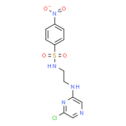 ChemSpider 2D Image | N-{2-[(6-Chloro-2-pyrazinyl)amino]ethyl}-4-nitrobenzenesulfonamide | C12H12ClN5O4S