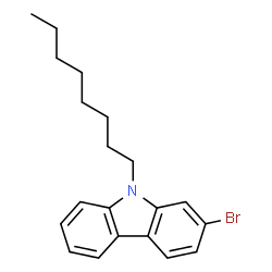 ChemSpider 2D Image | 2-Bromo-9-octyl-9H-carbazole | C20H24BrN