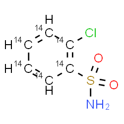 ChemSpider 2D Image | 2-Chloro(~14~C_6_)benzenesulfonamide | 14C6H6ClNO2S