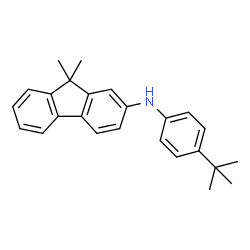ChemSpider 2D Image | N-(4-tert-butylphenyl)-9,9-dimethyl-9H-fluoren-2-amine | C25H27N