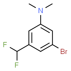 ChemSpider 2D Image | 3-Bromo-5-(difluoromethyl)-N,N-dimethylaniline | C9H10BrF2N