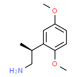 ChemSpider 2D Image | (2S)-2-(2,5-Dimethoxyphenyl)-1-propanamine | C11H17NO2