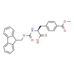 ChemSpider 2D Image | N-[(9H-Fluoren-9-ylmethoxy)carbonyl]-4-(methoxycarbonyl)-L-phenylalanine | C26H23NO6