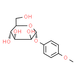 ChemSpider 2D Image | 4-Methoxyphenyl alpha-D-erythro-hexopyranoside | C13H18O7