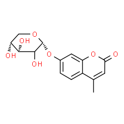 ChemSpider 2D Image | 4-Methyl-2-oxo-2H-chromen-7-yl (2xi)-alpha-D-erythro-pentopyranoside | C15H16O7