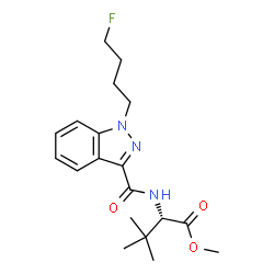 ChemSpider 2D Image | Methyl N-{[1-(4-fluorobutyl)-1H-indazol-3-yl]carbonyl}-3-methyl-L-valinate | C19H26FN3O3