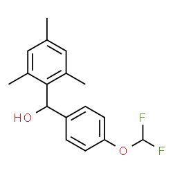 ChemSpider 2D Image | [4-(Difluoromethoxy)phenyl](mesityl)methanol | C17H18F2O2