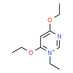 ChemSpider 2D Image | 4,6-Diethoxy-1-ethylpyrimidin-1-ium | C10H17N2O2