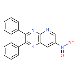 ChemSpider 2D Image | 7-Nitro-2,3-diphenylpyrido[2,3-b]pyrazine | C19H12N4O2