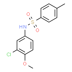 ChemSpider 2D Image | N-(3-Chloro-4-methoxyphenyl)-4-methylbenzenesulfonamide | C14H14ClNO3S