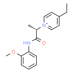 ChemSpider 2D Image | 4-Ethyl-1-{(2S)-1-[(2-methoxyphenyl)amino]-1-oxo-2-propanyl}pyridinium | C17H21N2O2