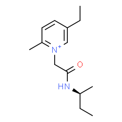 ChemSpider 2D Image | 1-{2-[(2S)-2-Butanylamino]-2-oxoethyl}-5-ethyl-2-methylpyridinium | C14H23N2O