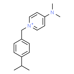 ChemSpider 2D Image | 4-(Dimethylamino)-1-(4-isopropylbenzyl)pyridinium | C17H23N2